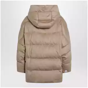 Max Mara The Cube Reversible zip camel down jacket