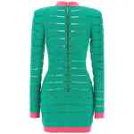 Balmain Two-tone Knit Dress