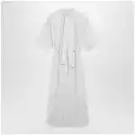 LEMAIRE Reversible cream-colored silk-blend dress