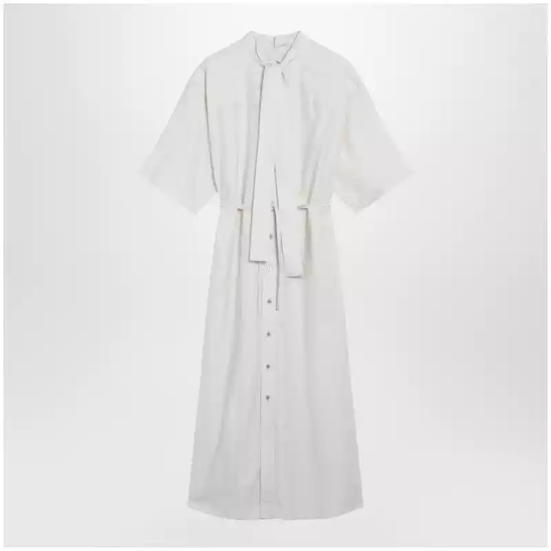 LEMAIRE Reversible cream-colored silk-blend dress