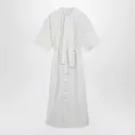 LEMAIRE Reversible cream-colored silk-blend dress