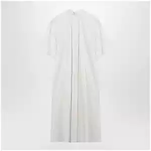 LEMAIRE Reversible cream-colored silk-blend dress