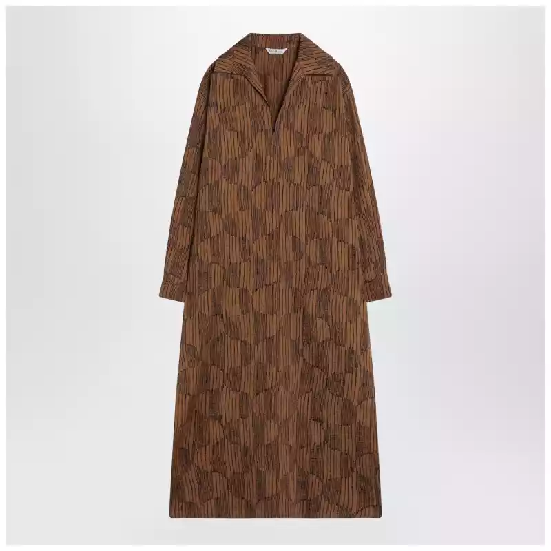 Max Mara Olive green shirt dress in cotton