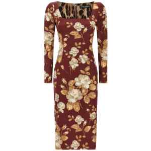 Dolce & Gabbana Rose Print Dress