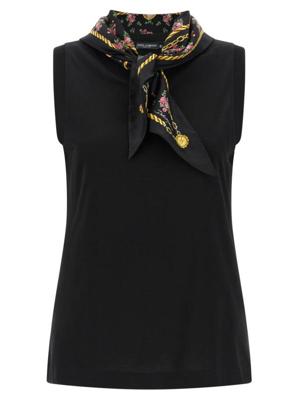 Dolce & Gabbana T-shirt With Scarf
