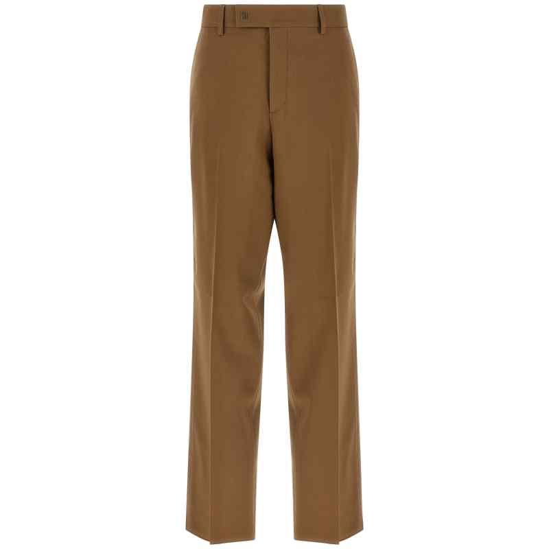 Fendi Gabardine Wool Trousers