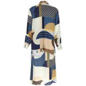 Fendi Patchwork Silk Dress