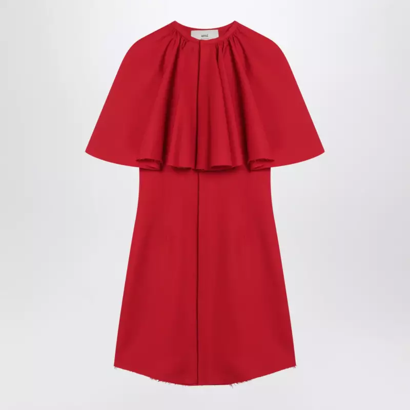 Ami Paris Mini red wool dress