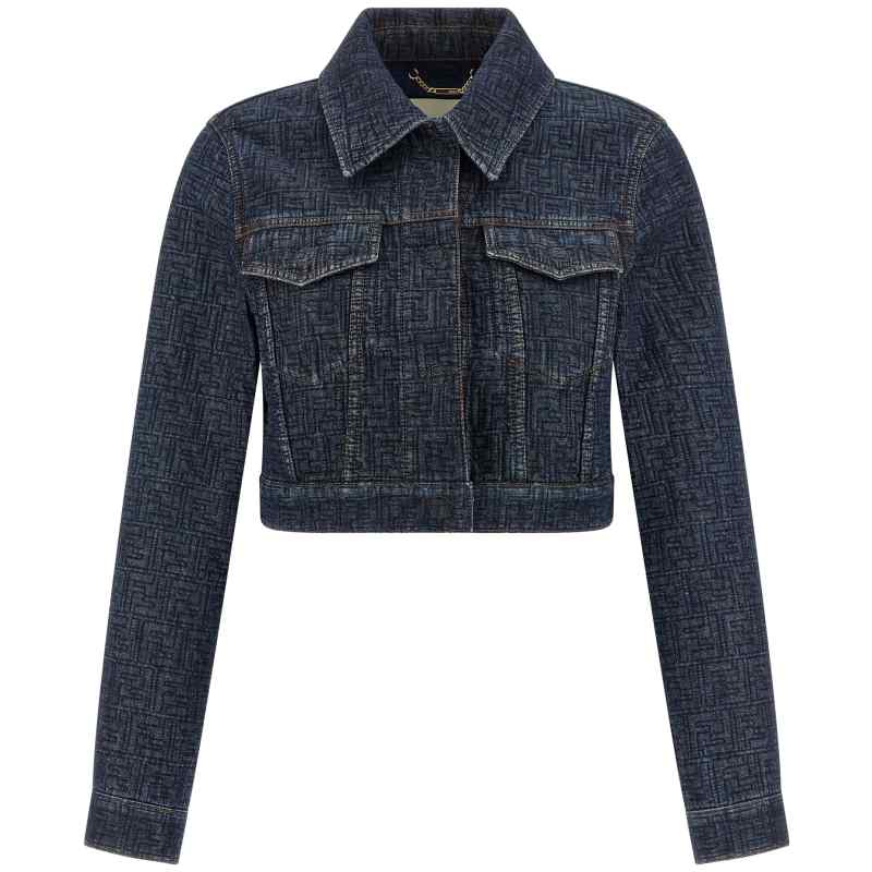 Fendi Ff Denim Bolero Jacket