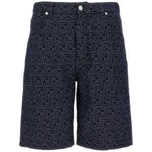 Fendi Bermuda Jeans Jacquard Ff