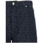Fendi Bermuda Jeans Jacquard Ff