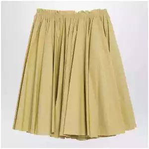Ami Paris Pastel yellow cotton skirt