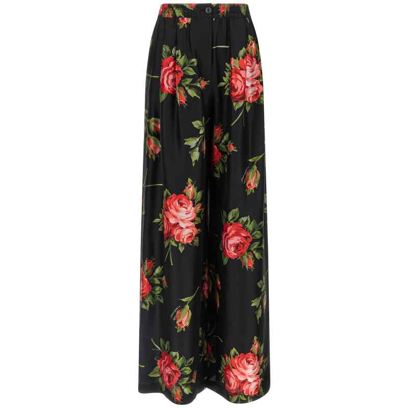 Dolce & Gabbana Bouquet Rose Pants