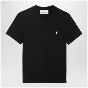 Ami Paris Black Ami De Coeur T-shirt