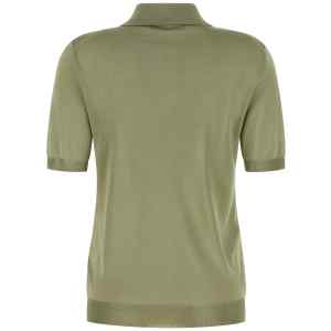 Fendi Shiny Viscose Polo Shirt