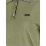 Fendi Shiny Viscose Polo Shirt