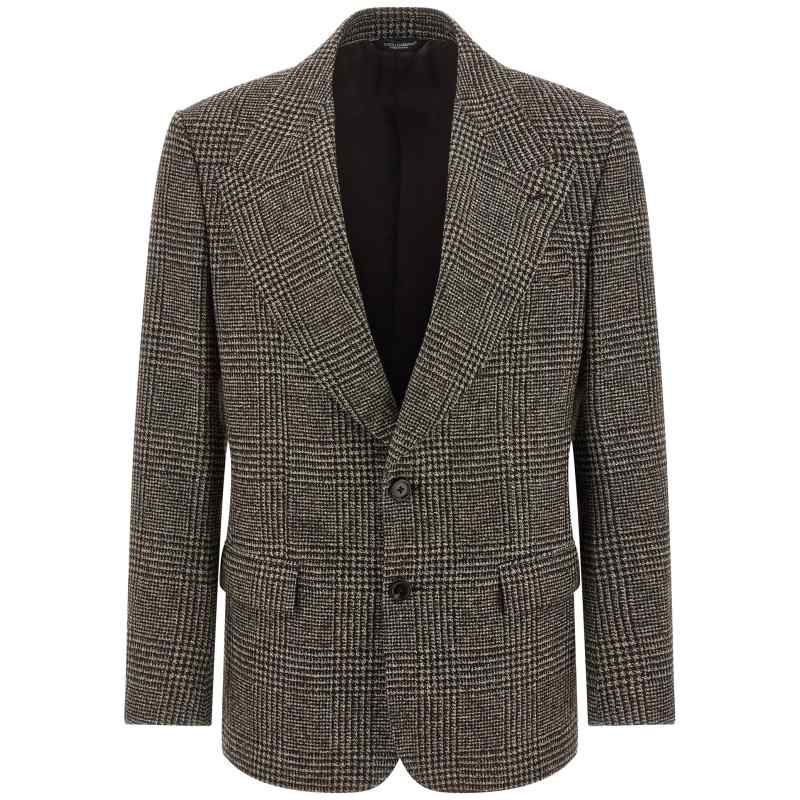 Dolce & Gabbana Prince Of Wales Wool Blazer