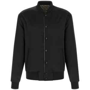 Balmain Monogram Reversible Bomber Jacket