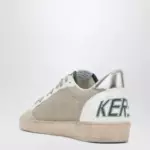 Golden Goose Ballstar sneakers in white and green with vintage effect