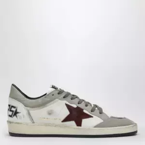 Golden Goose Ball Star sneaker white/taupe/burgundy
