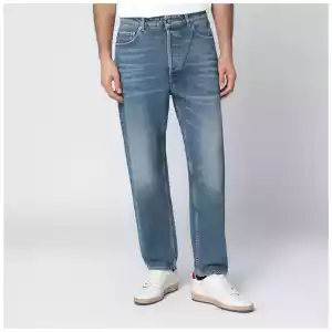 Golden Goose Washed-effect blue jeans