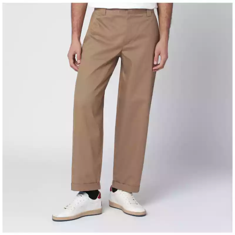 GMP01190P000786_S_GOLDE-15369.a-1 Golden Goose Beige cotton-blend trousers