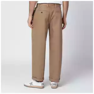 Golden Goose Beige cotton-blend trousers