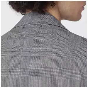 Golden Goose Grey single-breasted Prince of Wales jacket