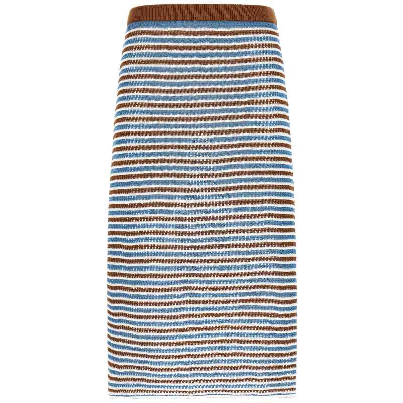 Marni Striped Crochet Skirt