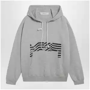 Golden Goose Journey sweatshirt with vintage-effect print in grey