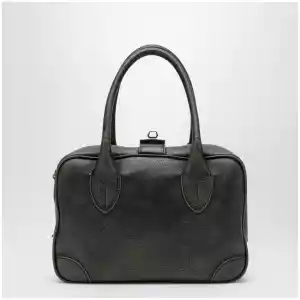 Golden Goose Vita bag in brown sheepskin with gold details