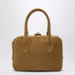 Golden Goose Vita Bag in camel suede