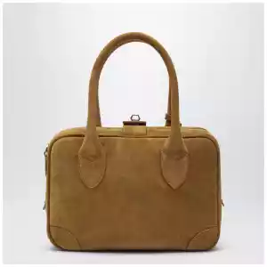 Golden Goose Vita Bag in camel suede