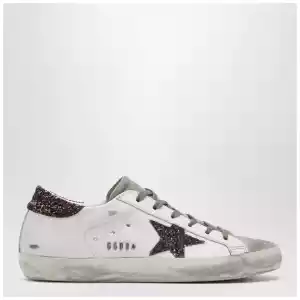 Golden Goose Super-star sneaker milk white/brown glitter
