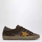 Golden Goose Super-Star brown/ochre suede sneakers