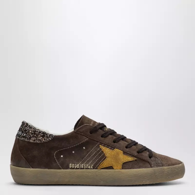 Golden Goose Super-Star brown/ochre suede sneakers