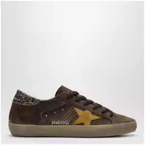 Golden Goose Super-Star brown/ochre suede sneakers