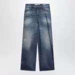 Golden Goose Wide-leg blue denim trousers