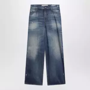 Golden Goose Wide-leg blue denim trousers