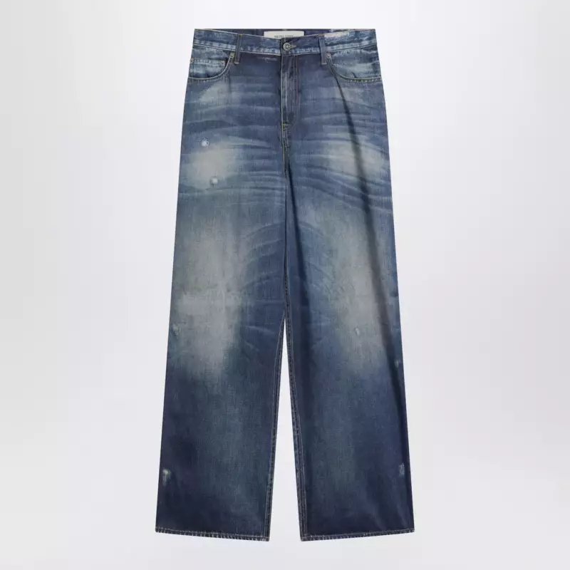 GWP02528P002406_S_GOLDE-50100.x Golden Goose Wide-leg blue denim trousers