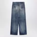 Golden Goose Wide-leg blue denim trousers