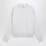 Golden Goose Women's Star cropped oversized cotton hoodie in grey