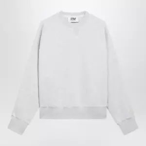 Golden Goose Women's Star cropped oversized cotton hoodie in grey