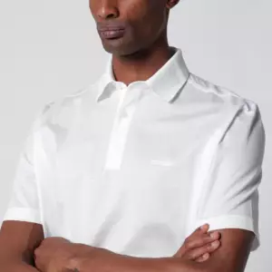 ZEGNA White cotton piqué polo shirt
