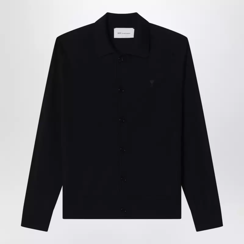 Ami Paris Black wool cardigan