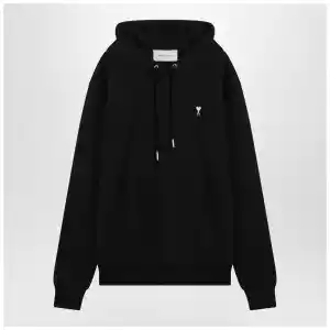Ami Paris Black Ami De Coeur hooded sweatshirt
