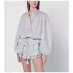 ISABEL MARANT Étoile Polly cotton blouse with floral lace