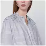 ISABEL MARANT Étoile Polly cotton blouse with floral lace