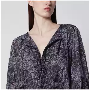ISABEL MARANT Faded Night silk blouse