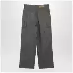 Ami Paris Grey wool canvas workwear trousers